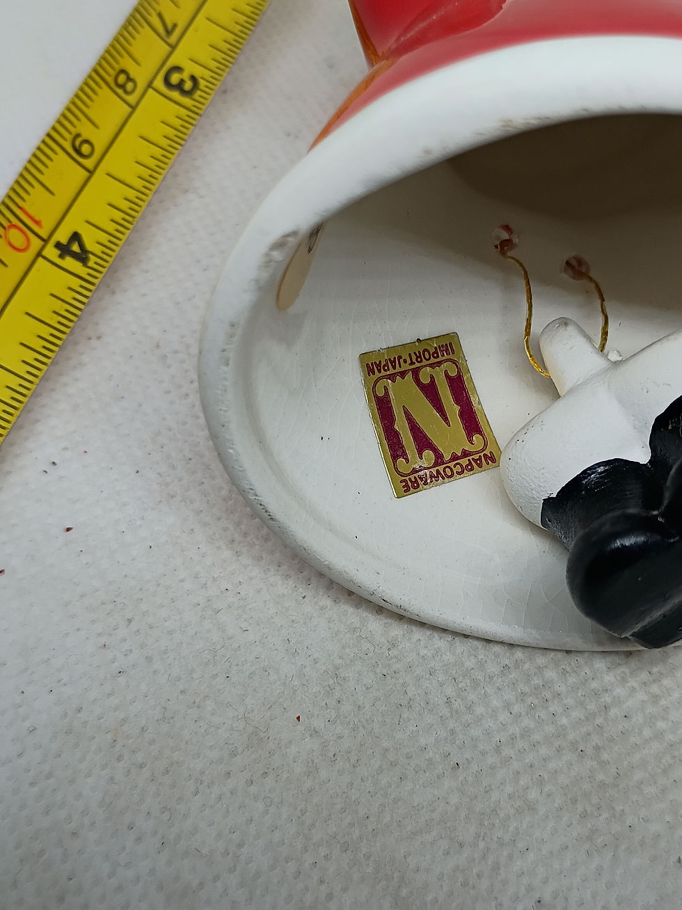 Thumbnail: 4" tall- porcelain bell -Santa figure- Napcoware Imports Japan
