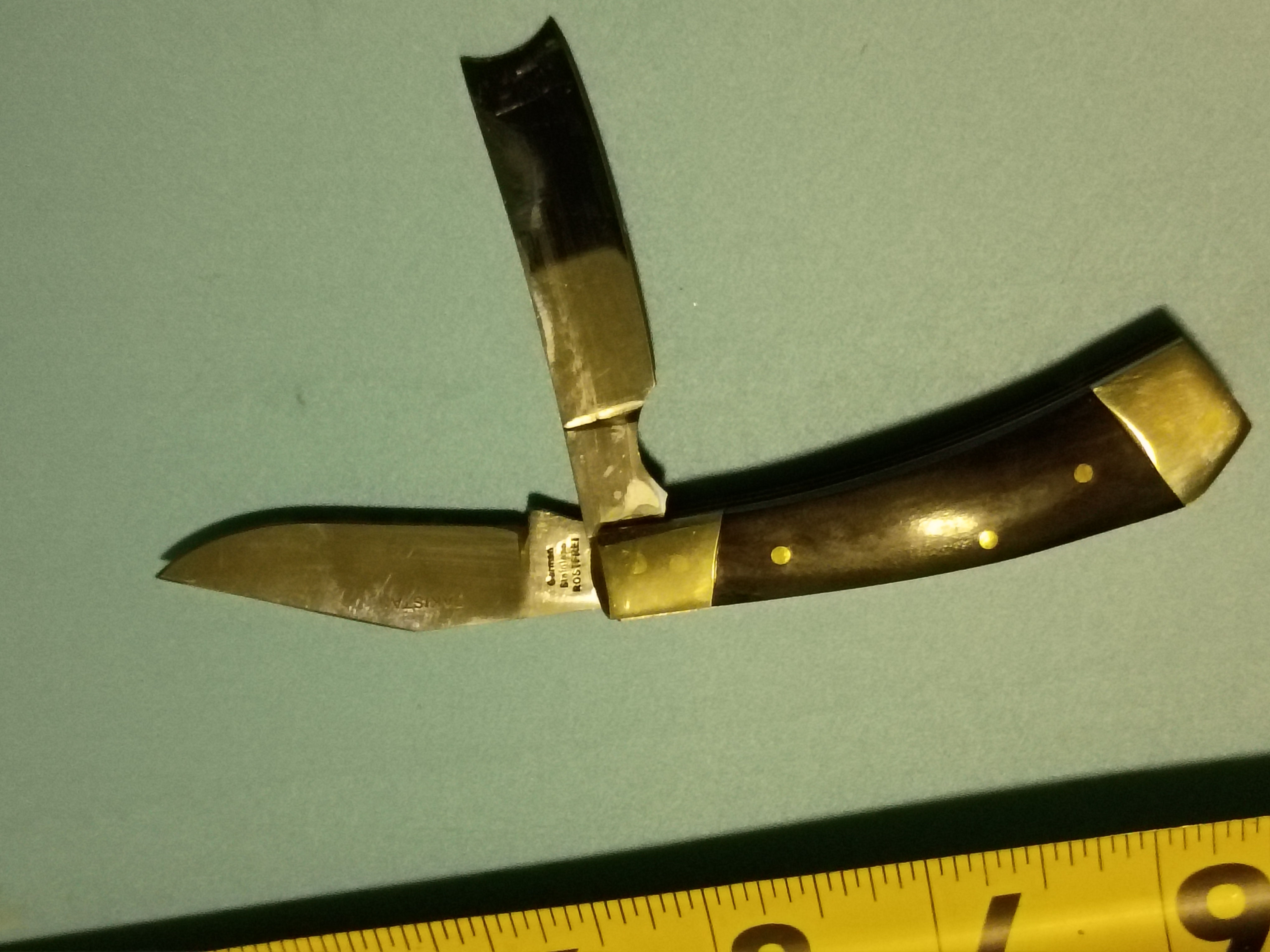 5" Open -Folding pocket knife- German stainless steel Made in Pakistan- Barefoot