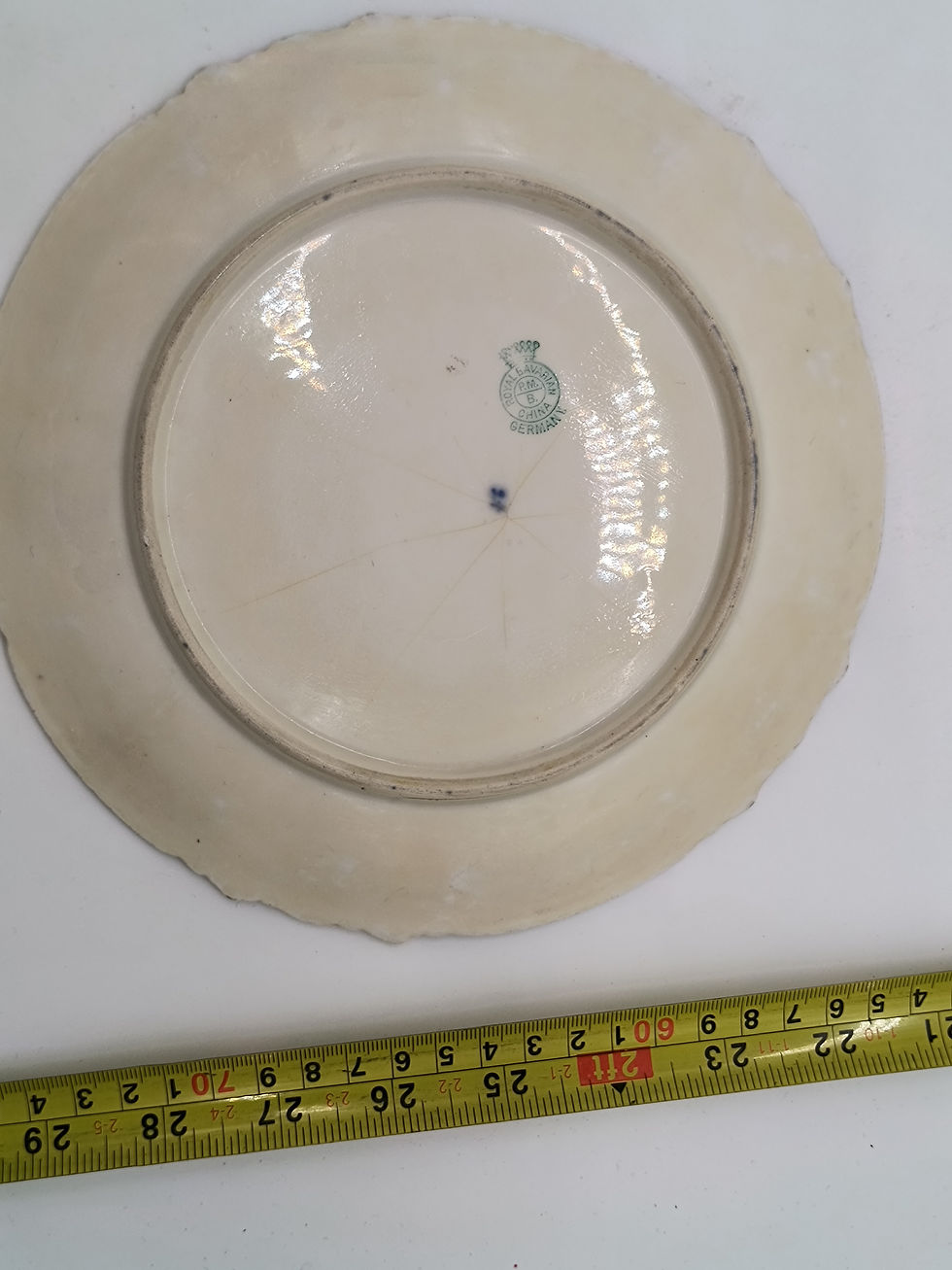 Thumbnail: 8" Vintage plate-Handpainted scenic design  - Bavaria Germany