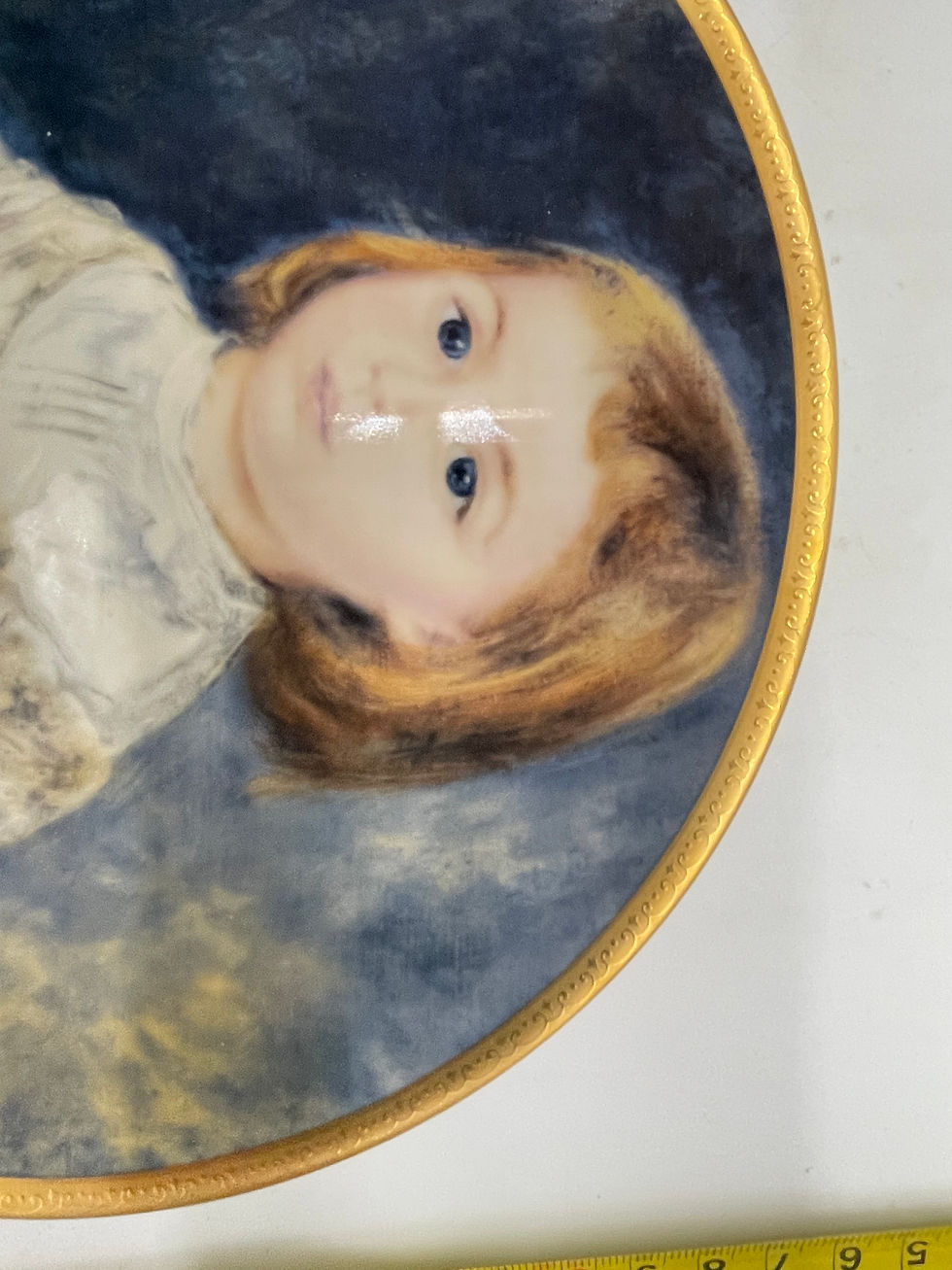 Thumbnail: 8" Plate-"Child in White" by Pierre Auguste Renoir The Children of Renoir series