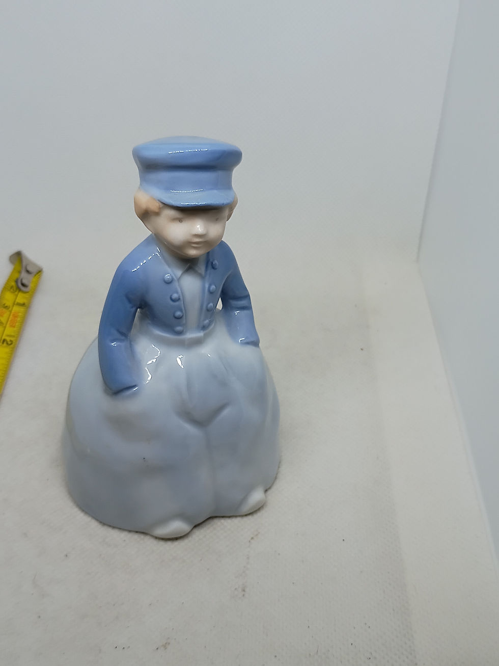 Thumbnail: 5" Porcelain Bell- This is a vintage porcelain "Little Dutch Boy" bell 