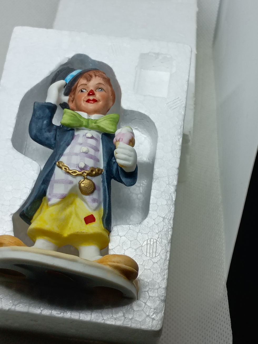 Thumbnail: 4" Porcelain figure- "The Clown" The McClellands by John McClelland