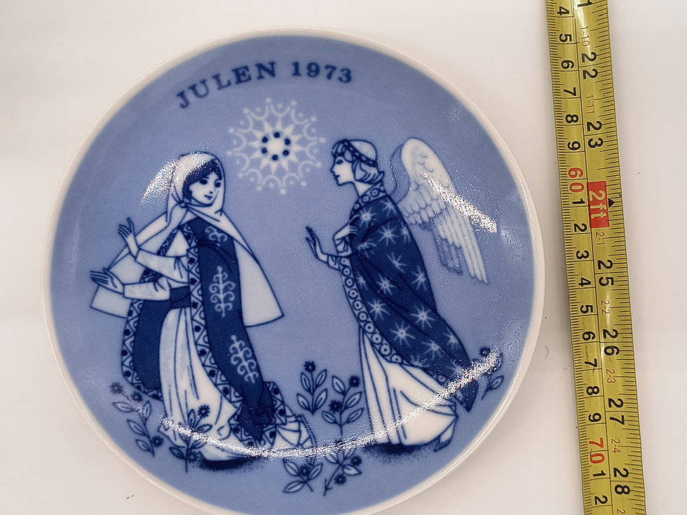 Thumbnail: 7" Plate - Julen 1973 - "Promise of the Saviour" Porsgrunds Norway