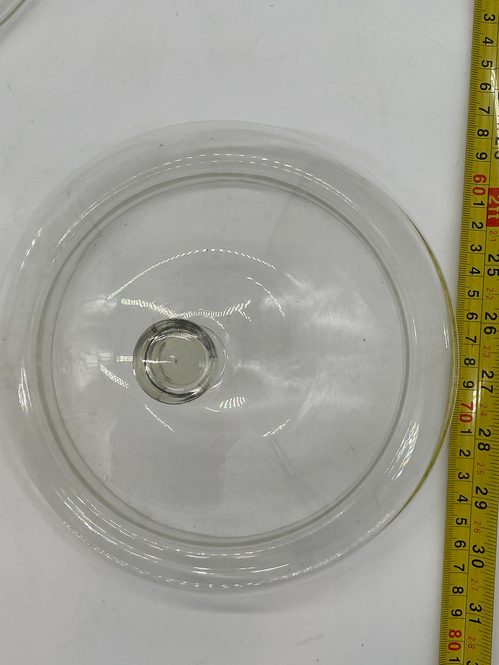Thumbnail: 12"  clear glass cannister with lid