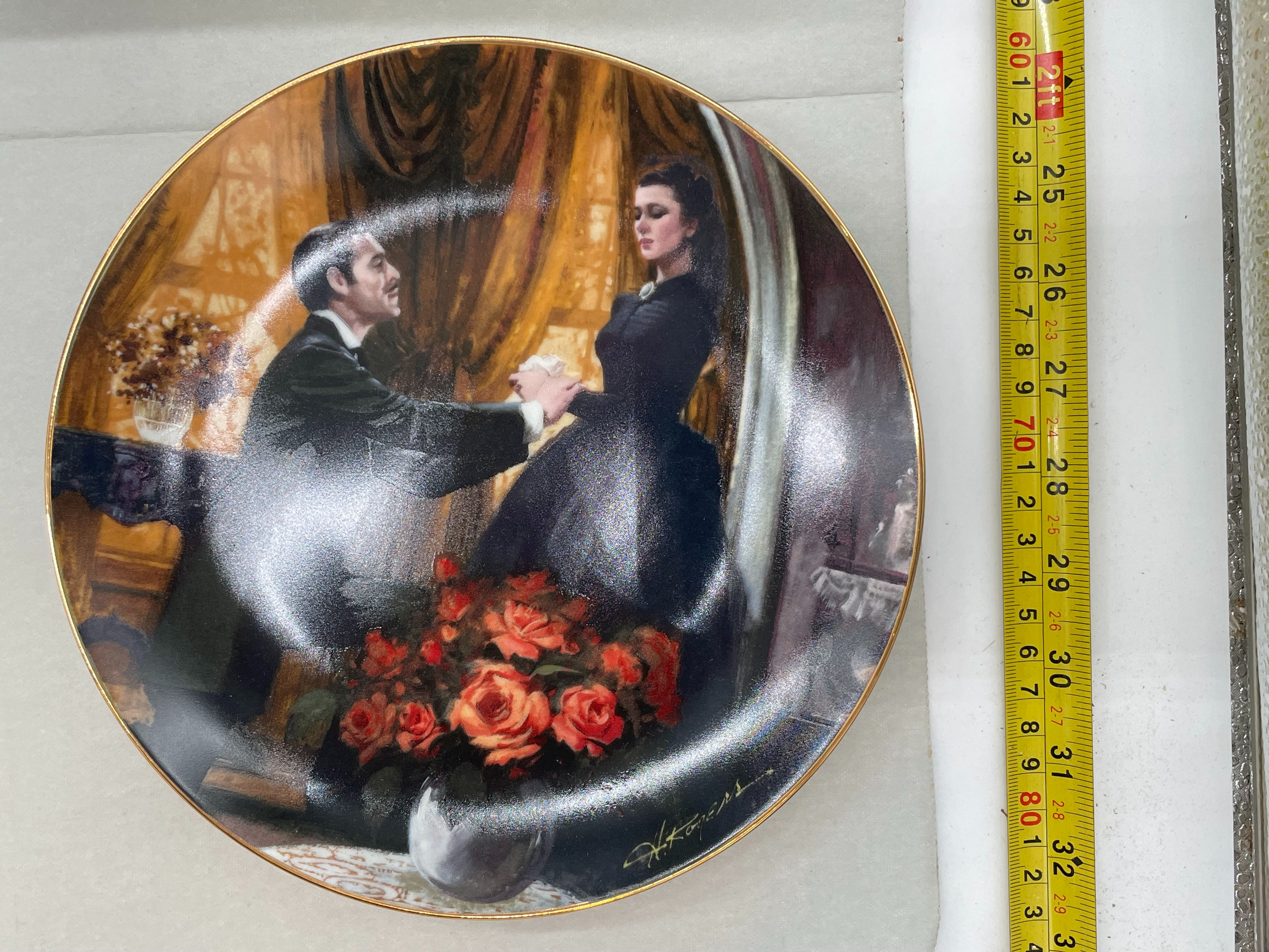9" Plate - "The Proposal" by Howard Rogers- 4th in Golden Anniversary series