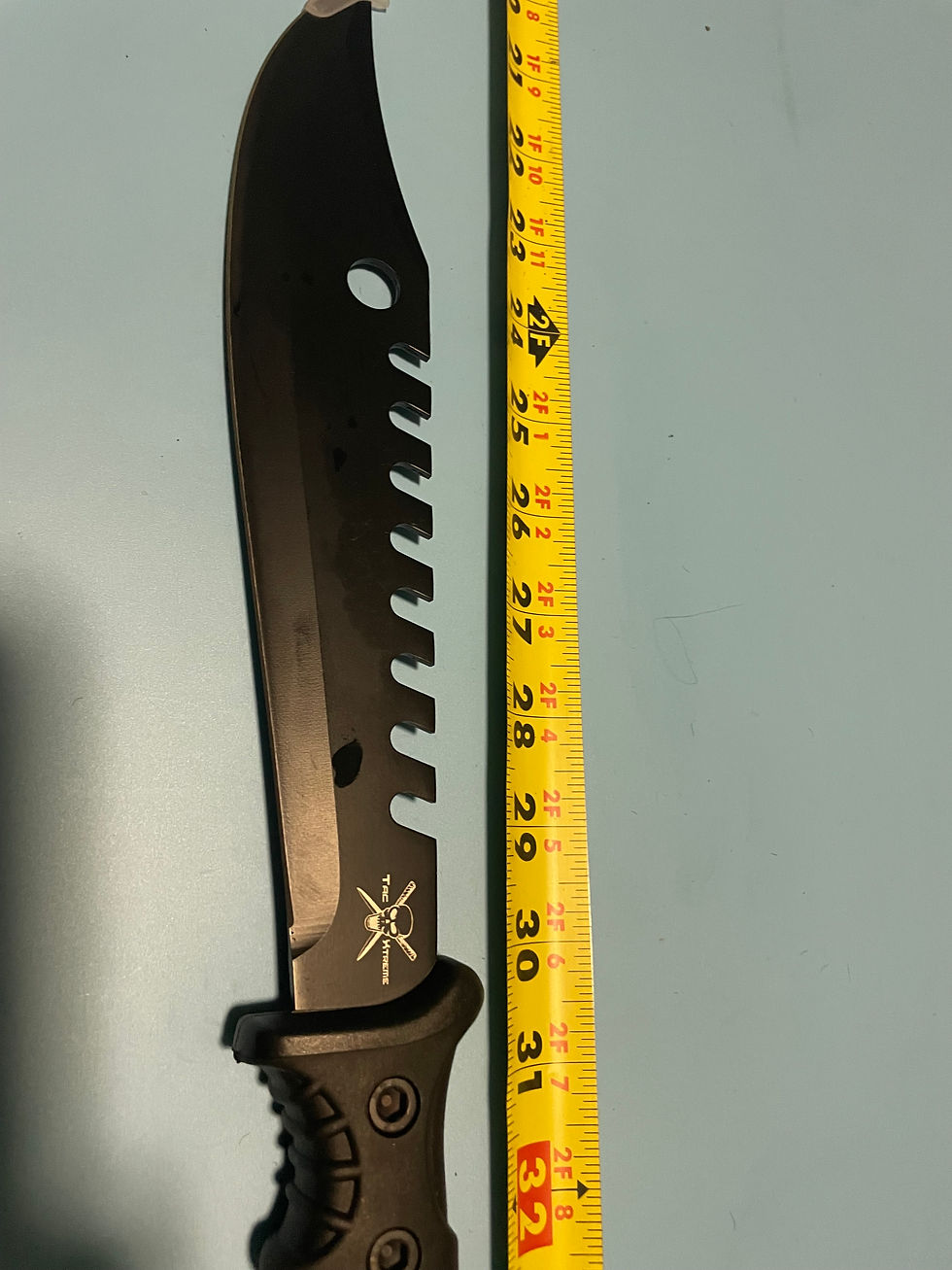 Thumbnail: 15"  Machete -3CR13 Steel blade- ABS and rubber handle - 1680D nylon sheath