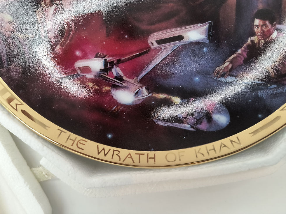 Thumbnail: 9"plate "Star Trek II -The Wrath of Khan" - Star Trek : The Movies Plate collect
