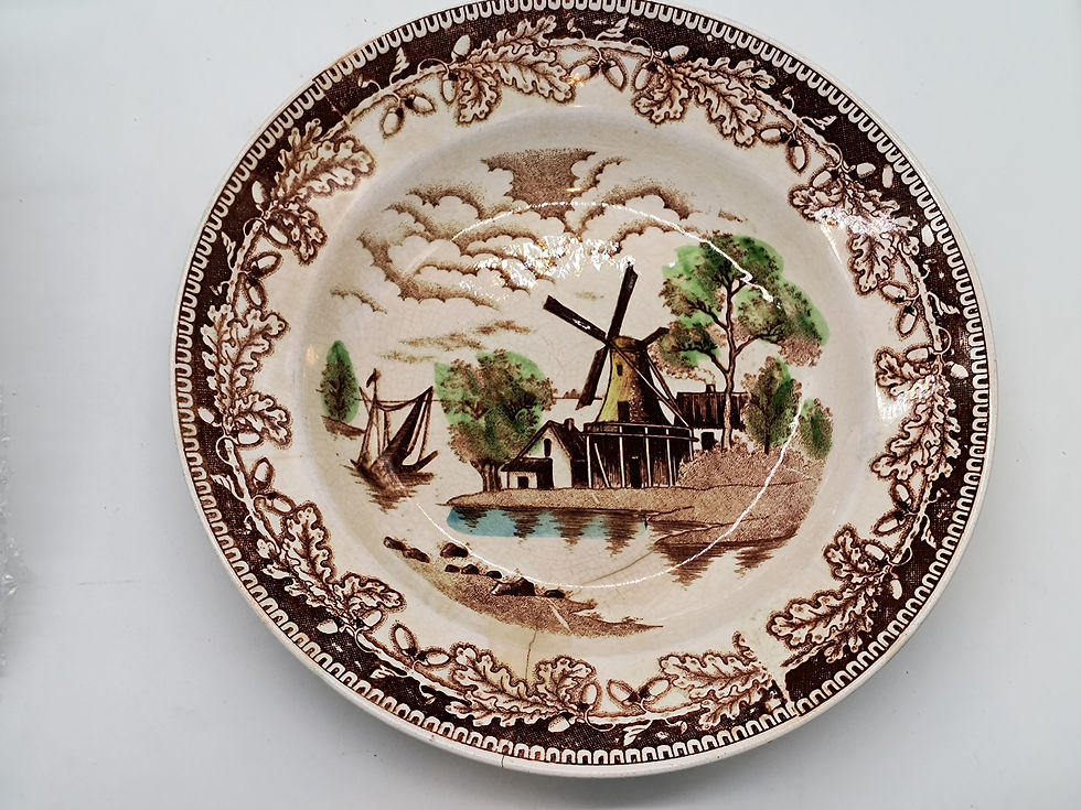 Thumbnail: 9" plate -  Vintage ironstone ware plate- Japan