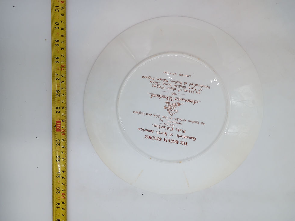 Thumbnail: 11" Plate-  "American Woodcock" collectible plate by Boehm Studios