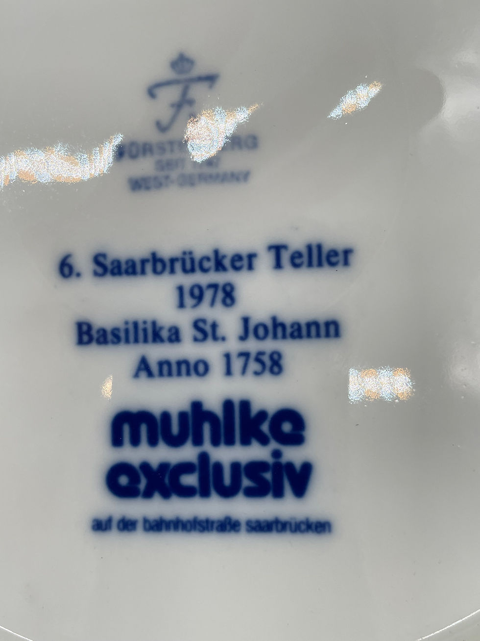 Thumbnail: 9" Plate -Saarbrucker Winterbergturm - West Germany 1977