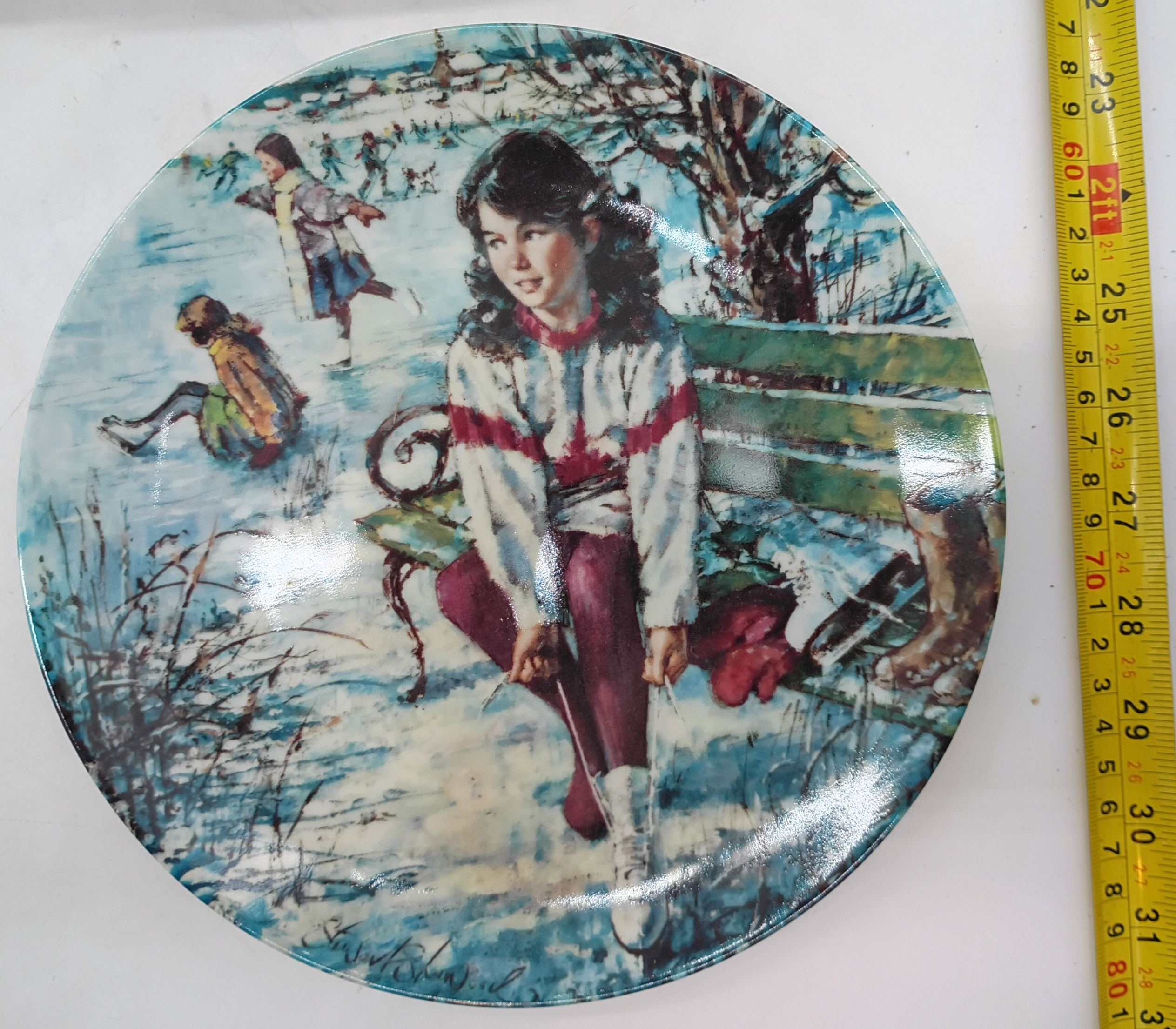 9" plate-vintage 1989 collector's plate titled "Winning Ways"-Sherwood
