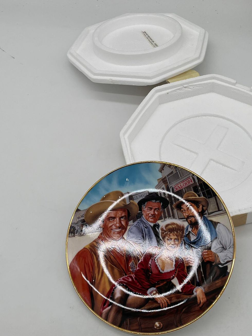 Thumbnail: 8" Plate - Royal Doulton 40th Anniversary Gunsmoke Collector plate