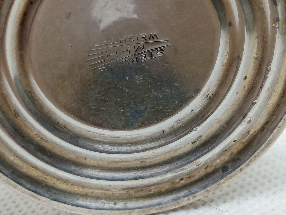 Thumbnail: 7" tall - Antique sterling silver salt shaker - weighted 81g