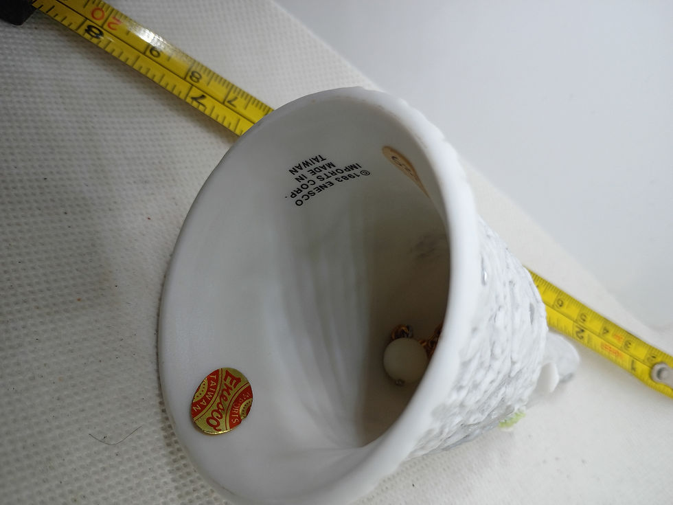 Thumbnail: Approx. 5"tall- porcelain or bell - 25th Anniversary Bell- Enesco -  Taiwan