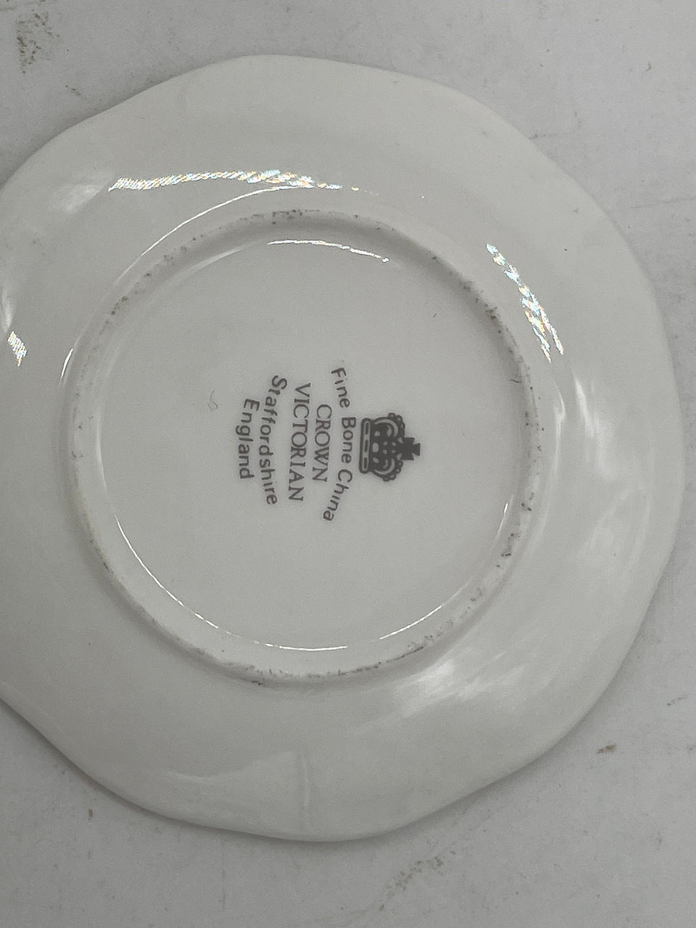 Thumbnail: 3" Vintage Porcelain plate- "June" Crown VIctorian - Staffordshire England
