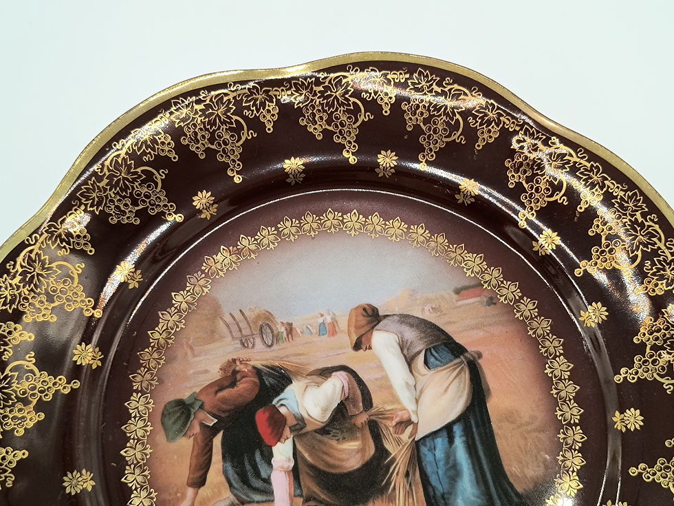 Thumbnail: 10" Plate -  Vintage - scene Plate- Z S & C co Bavaria- Royal Vienna