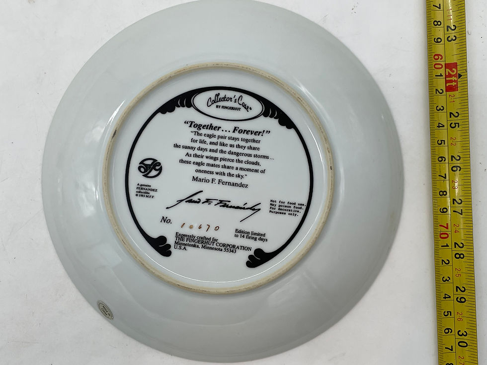 Thumbnail: 8" Plate - "Together ,,,Forever"  Collector Case by Fingerhut