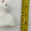 Thumbnail: 3.5" Lefton white cat figure sitting looking back