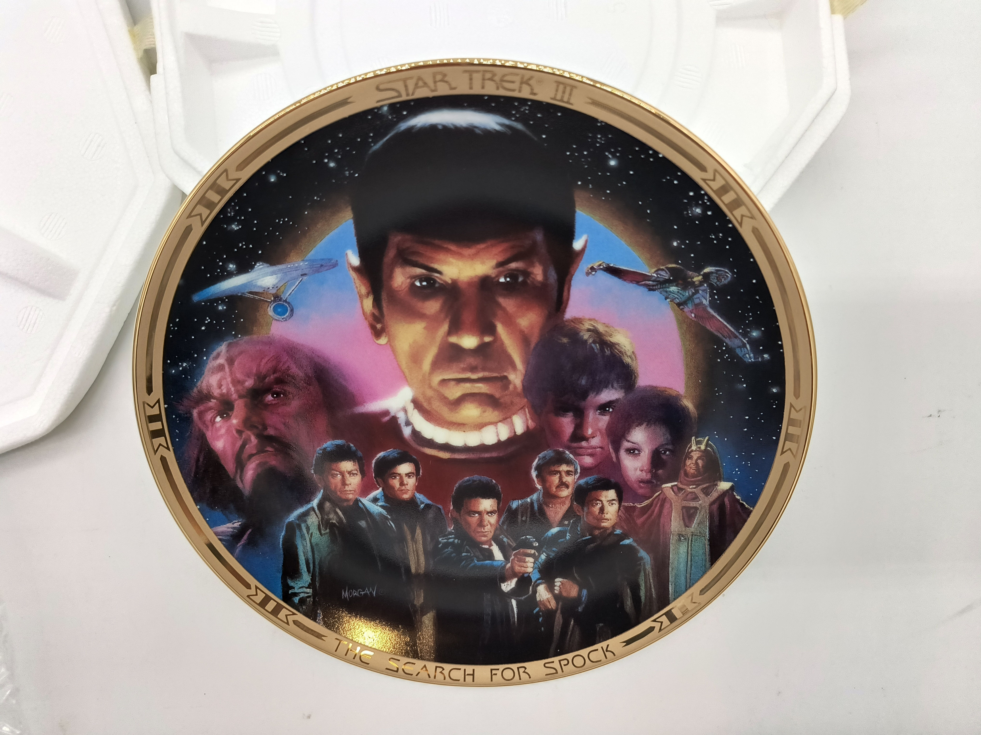 9"plate "Star Trek III -The Search For Spock" - by Morgan