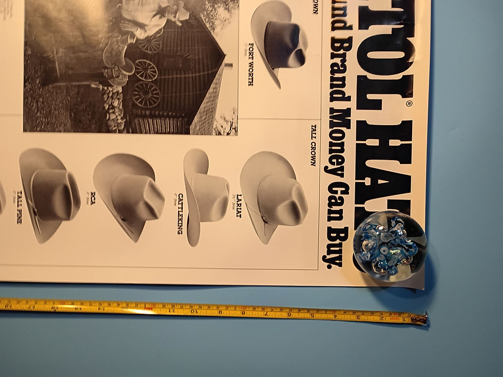 Thumbnail: Approx. 21"x 31" Vintage poster- "The Best All Around Brand Money Can Buy" 