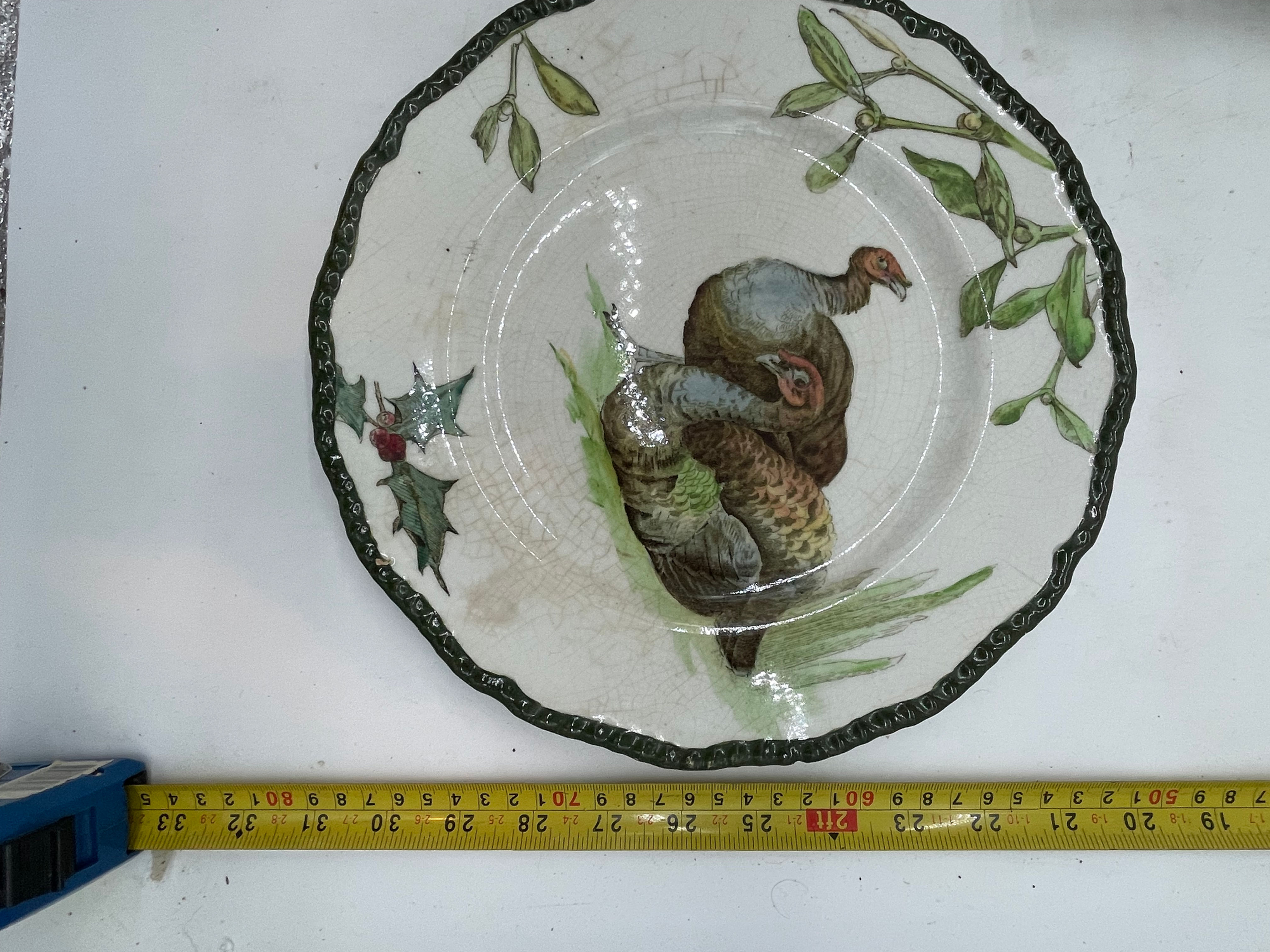 10" Vintage Turkey plate- Doulton Burtslem England