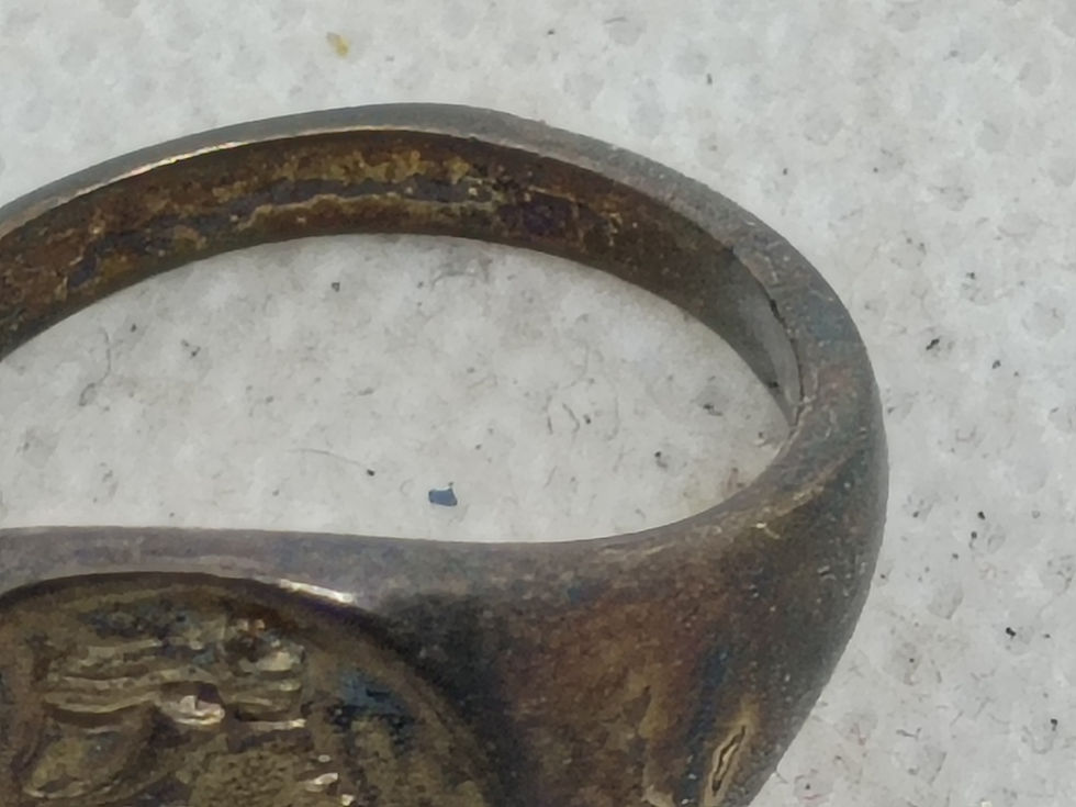 Thumbnail: Vintage Avon Mrs. Albee Signet Ring