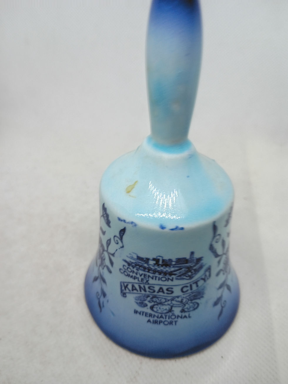 Thumbnail: 5"tall- porcelain bell -MIssouri Kansas City Convention Center- made in Japan