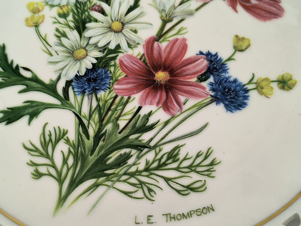 Thumbnail: 8" Plate -"September" by Linda Thompson - B & G Denmark