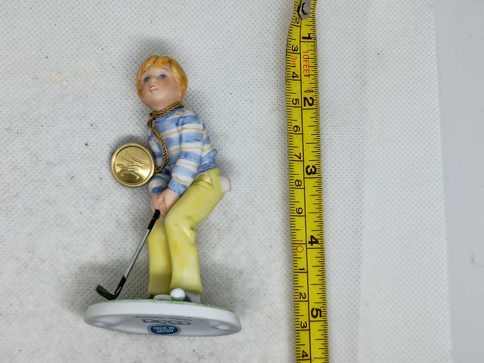 Thumbnail: 4" Porcelain figure- "Club pro" The McClellands by John McClelland- excellent 