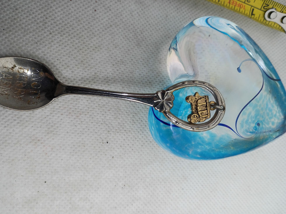 Thumbnail: 3.5" Vintage silver plated souvenir spoon - Knott's Berry Farm