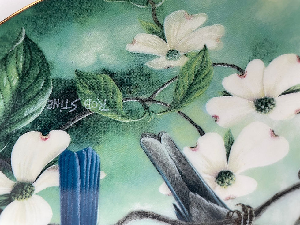 Thumbnail: 8" Plate - "Morning Glory" 2nd issue in A Treasury of Songbird series 