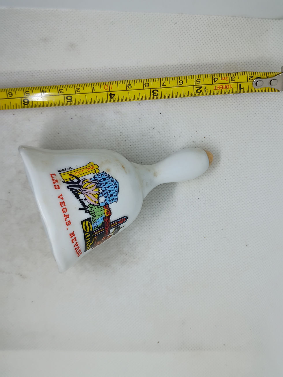 Thumbnail: Approx 4.5" tall-Las Vegas bell- gold tipped top