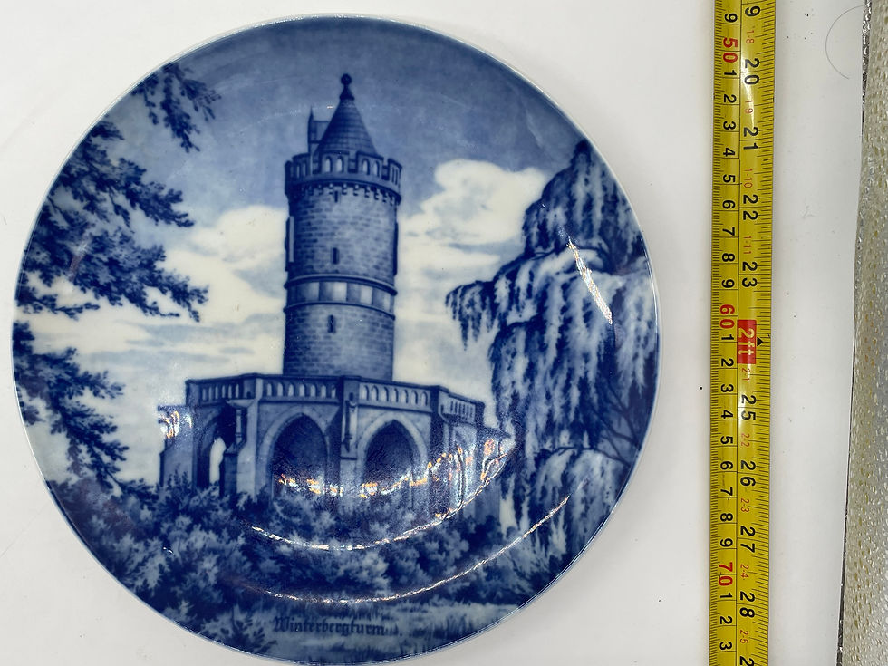 Thumbnail: 9" Plate -Saarbrucker Winterbergturm - West Germany 1977