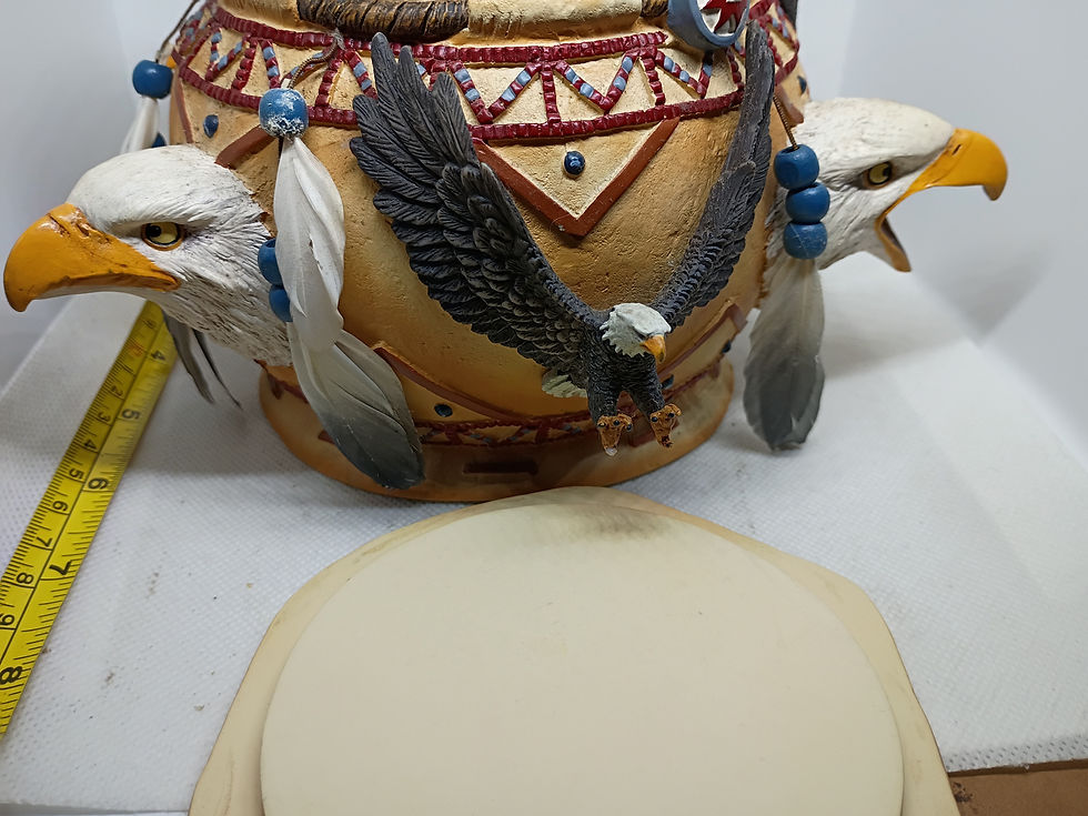 Thumbnail: 8" Collectible Sacred Keepsake Box- "Spirit of the Eagle" by Chuck Ren 2005