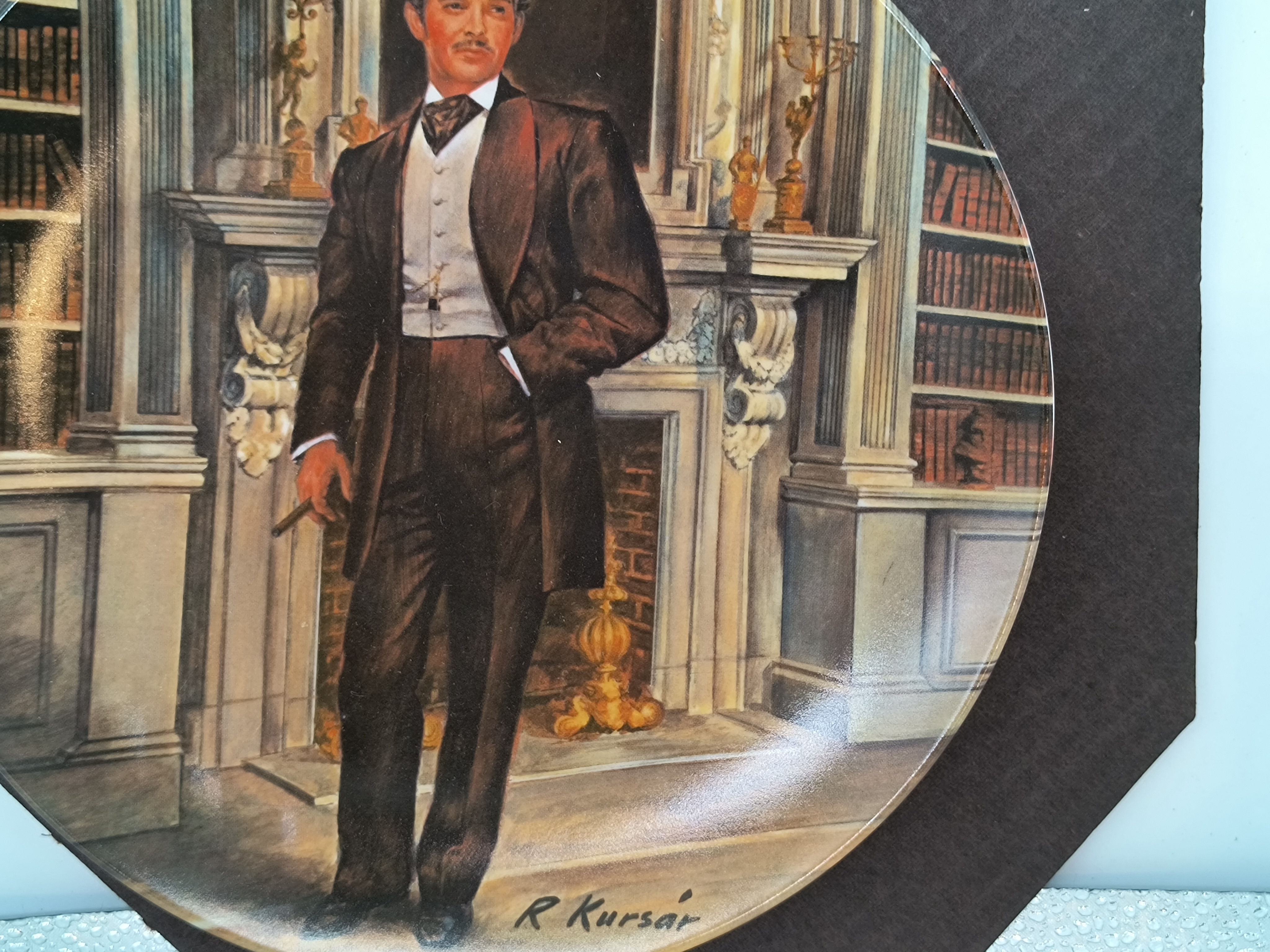 9" Plate - "Rhett" - 4th issue in Gone With the Wind series