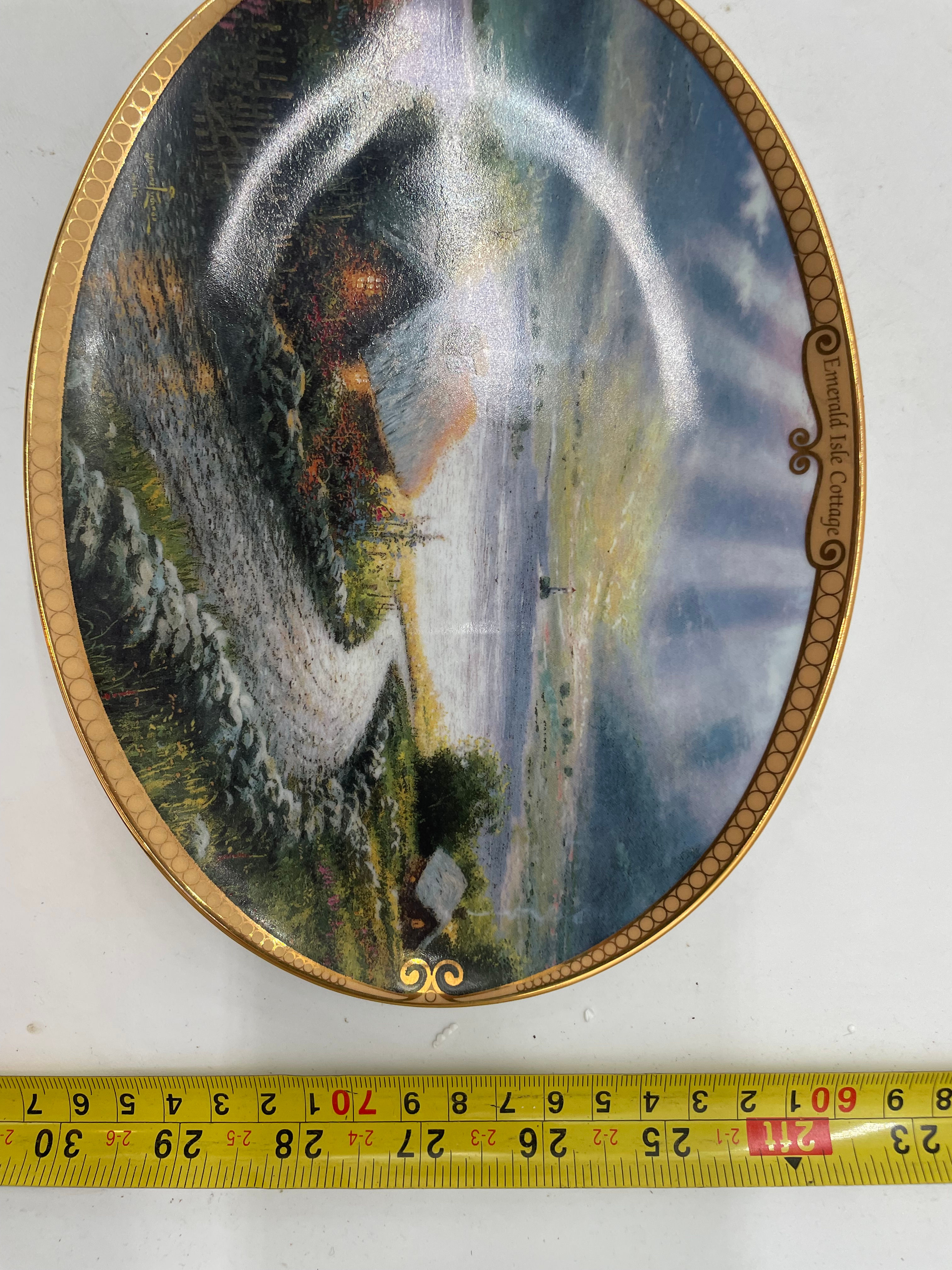 9" Plate-"Emerald Isle Cottage" 2nd in the Thomas Kinkade Scenes of Serenity