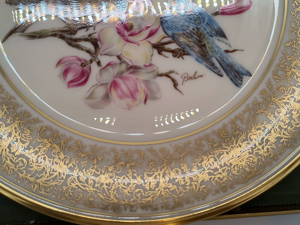 Thumbnail: 11" Plate- Mountain Bluebird by Edward Marshall Boehm collectible plate