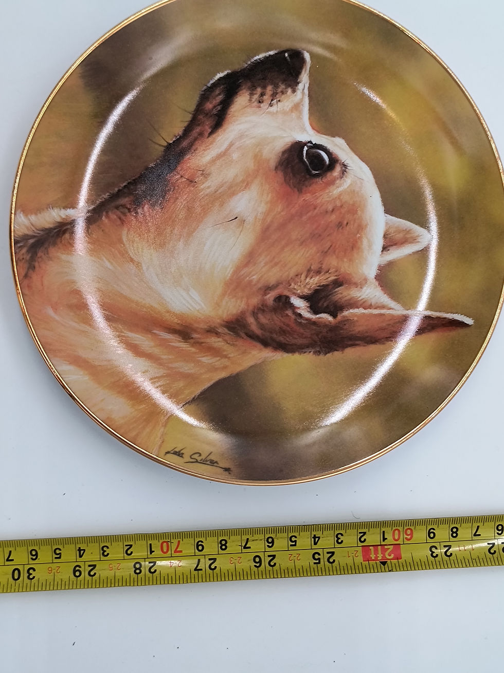 Thumbnail: 8" Plate - "Heads Up" -  by John Silver  Chihuahua's collection