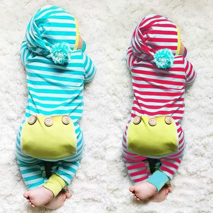 Thumbnail: 2x Striped Babygrow