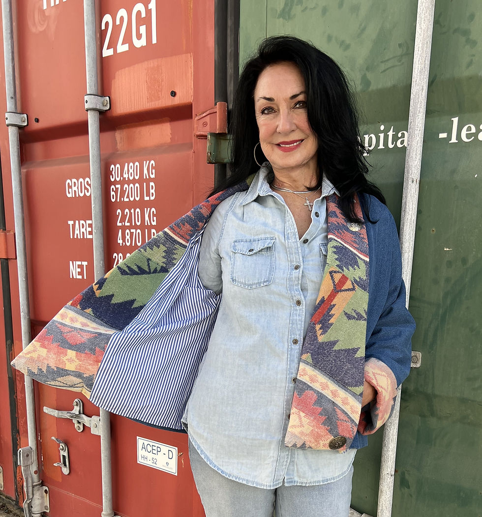 Thumbnail: Nova Jacket - Vintage Cotton Beacon & Denim