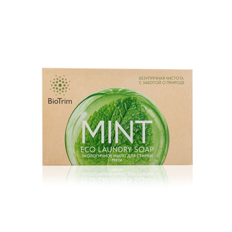 Екологічне мило BioTrim Eco Laundry Soap MINT для прання, з запахом м'яти