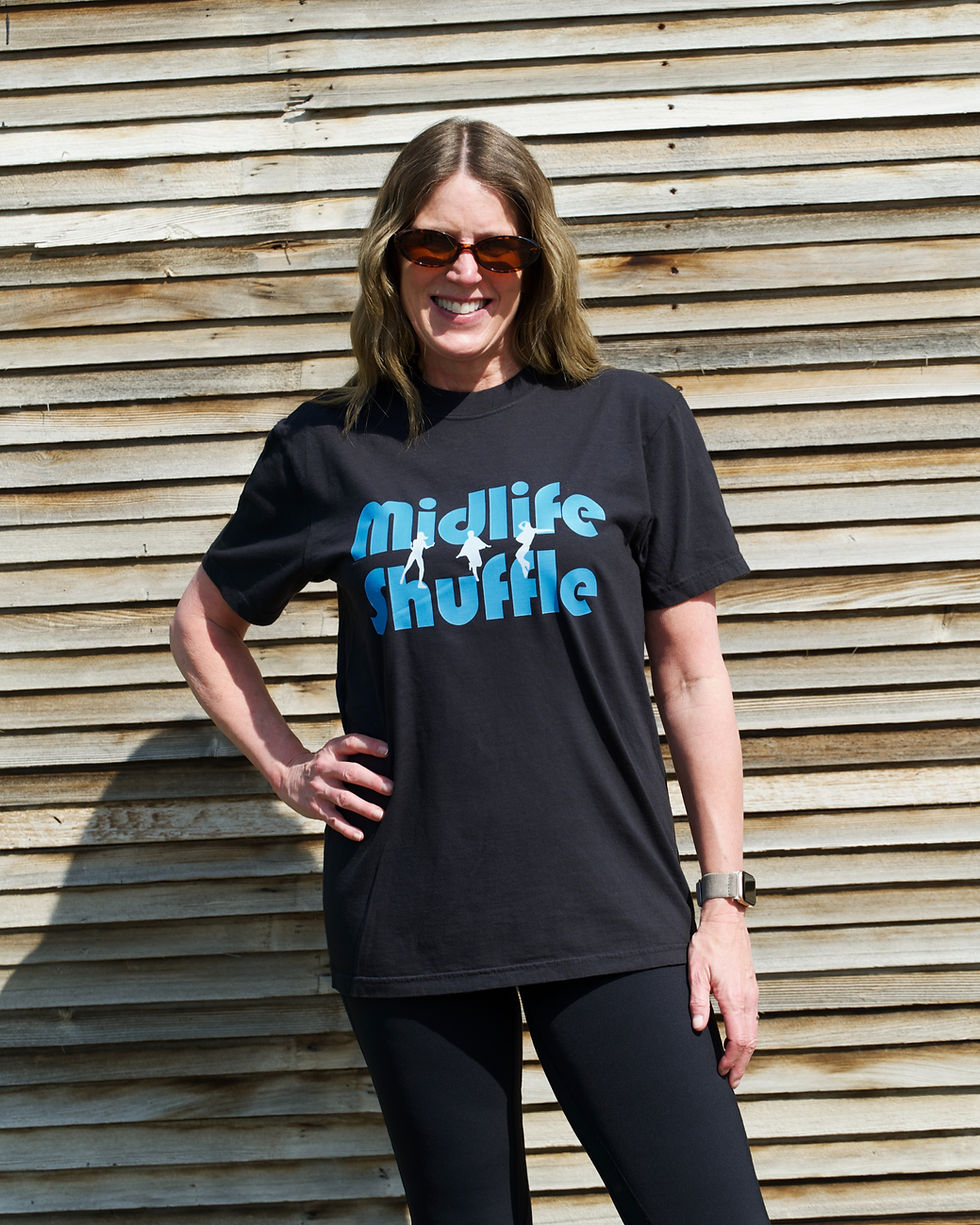 Thumbnail: Midlife Shuffle Logo Oversized Tee