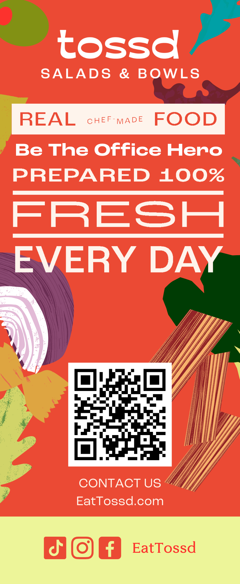 Tossd Catering Event Flyer