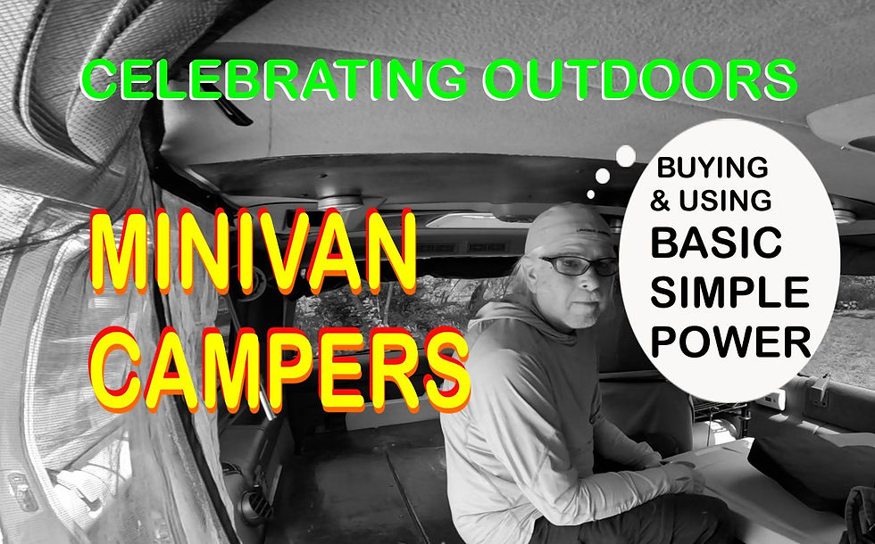 Minivan Campers: Buying And Using Basic Simple Power
