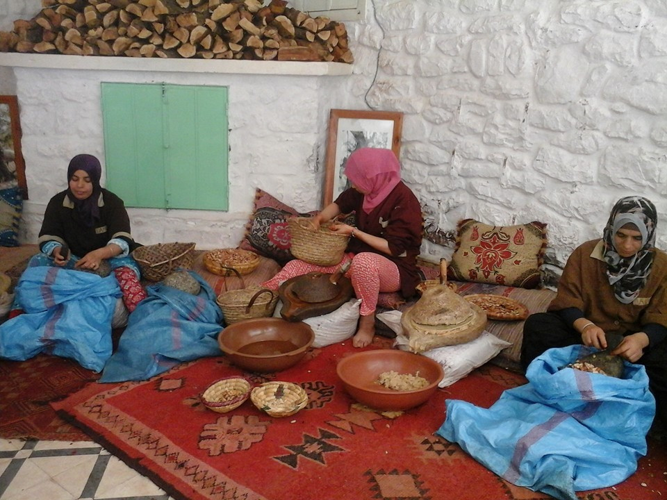 Cooperativa integrada por mujeres, cultura berber.
