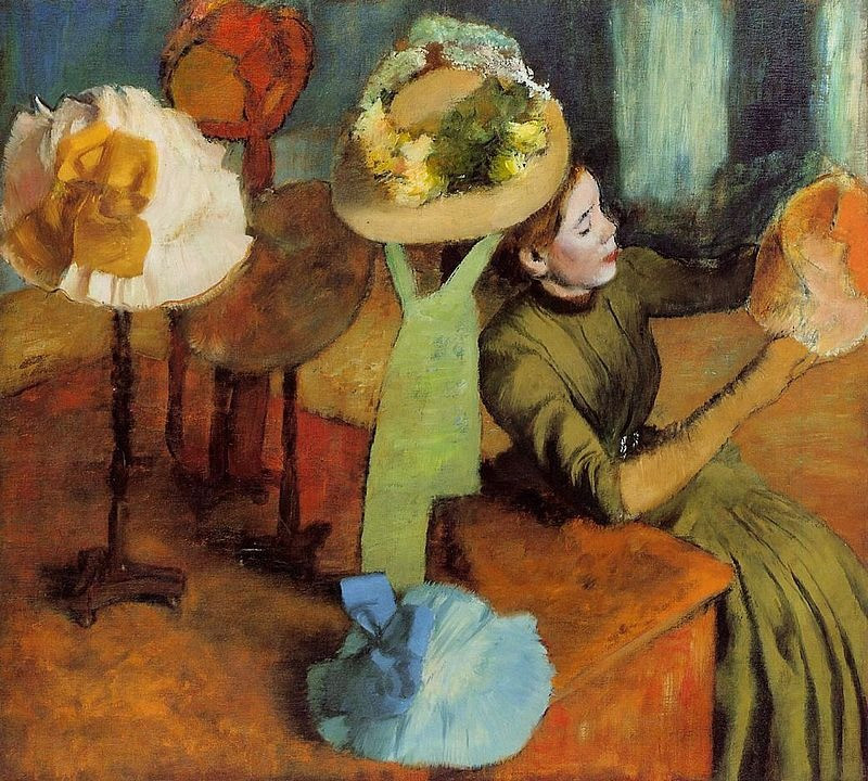 "La tienda de sombreros" (1885)