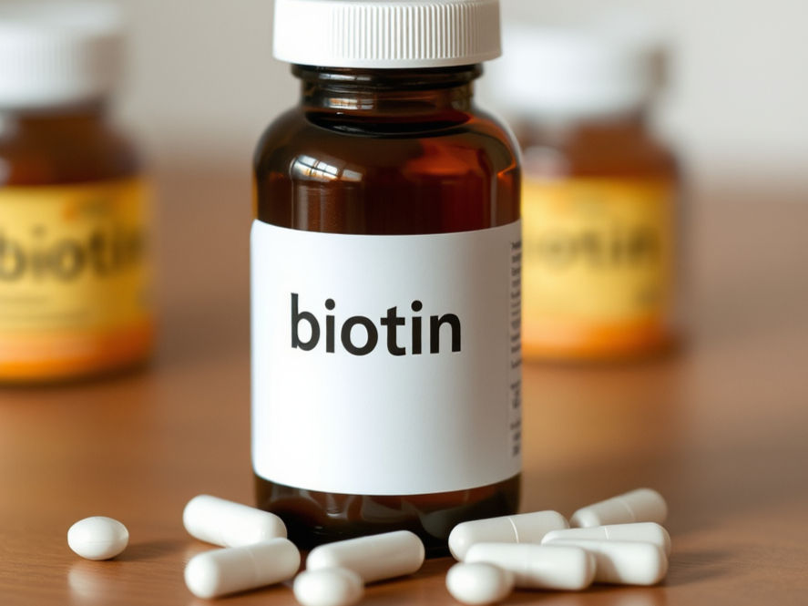 Generic bottle of biotin