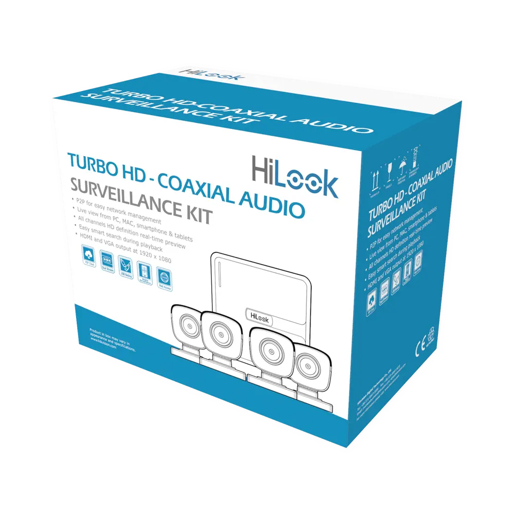 KIT 4 CAMARAS HD 1080 BASICAS