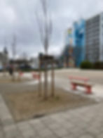 Bänke Edeka Vorplatz Brühl