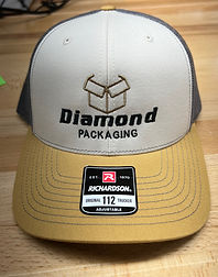 "Diamond Packing" Embroidered Logo on Hat